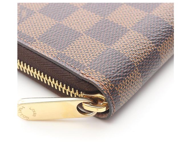 Louis Vuitton Zippy Long Wallet Braun Damier ebene - Ansicht 7
