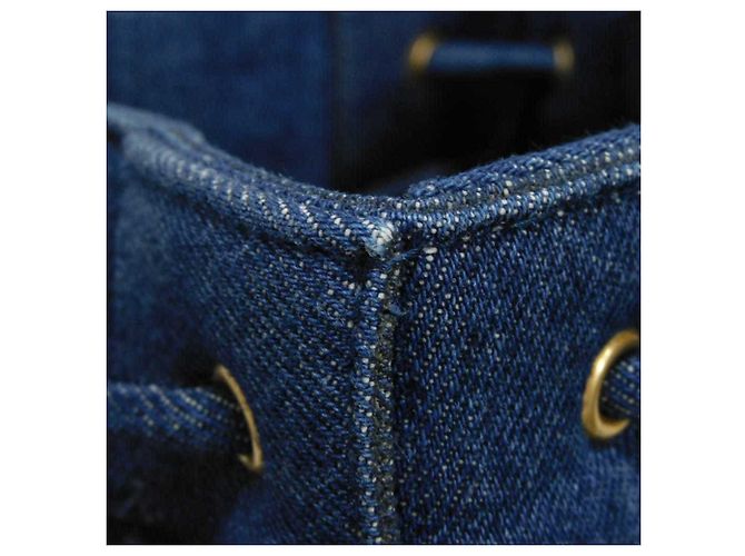 Borsa a secchiello Cassette Small Bottega Veneta Blu - vista 12