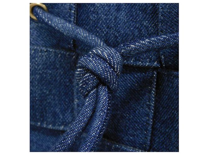 Borsa a secchiello Cassette Small Bottega Veneta Blu - vista 14