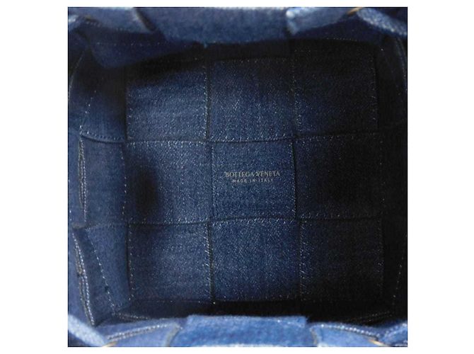 Borsa a secchiello Cassette Small Bottega Veneta Blu - vista 5