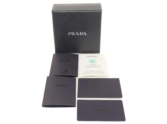 Pulsera Charm Saffiano Prada Azul - vista 13
