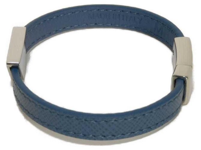 Pulsera Charm Saffiano Prada Azul - vista 3