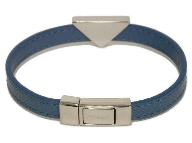 Pulsera Charm Saffiano Prada Azul - vista 4