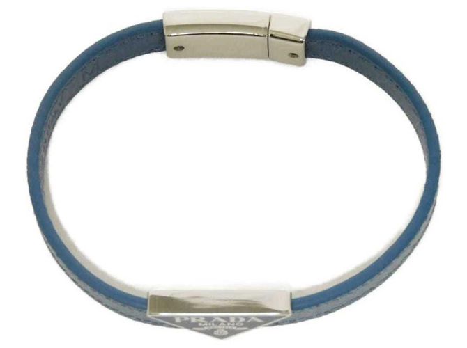 Pulsera Charm Saffiano Prada Azul - vista 5