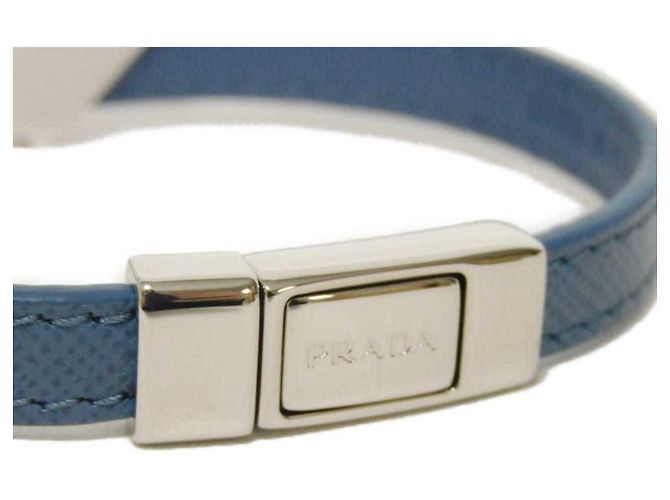 Pulsera Charm Saffiano Prada Azul - vista 6