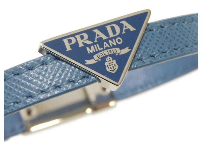 Pulsera Charm Saffiano Prada Azul - vista 7