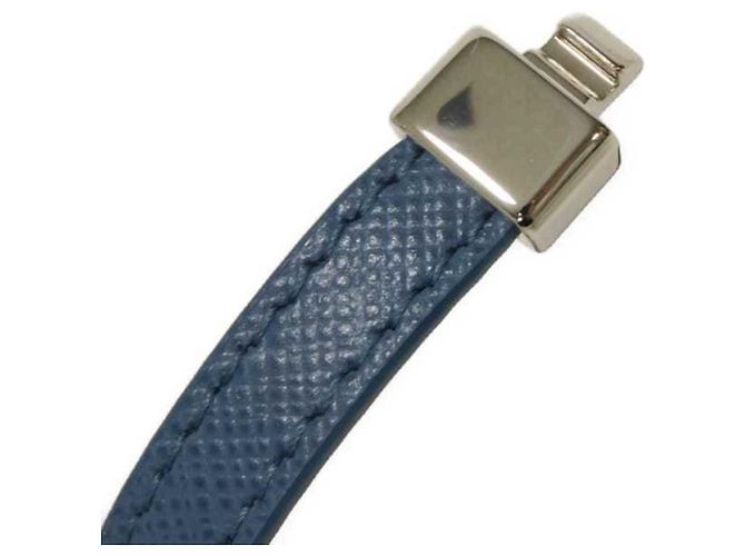 Pulsera Charm Saffiano Prada Azul - vista 9