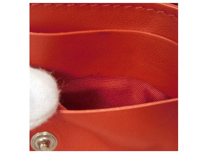 Cartera tríptico de piel nappa Tiny de Bottega Veneta Roja - vista 13