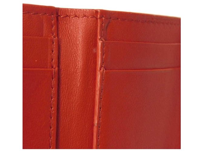Cartera tríptico de piel nappa Tiny de Bottega Veneta Roja - vista 14