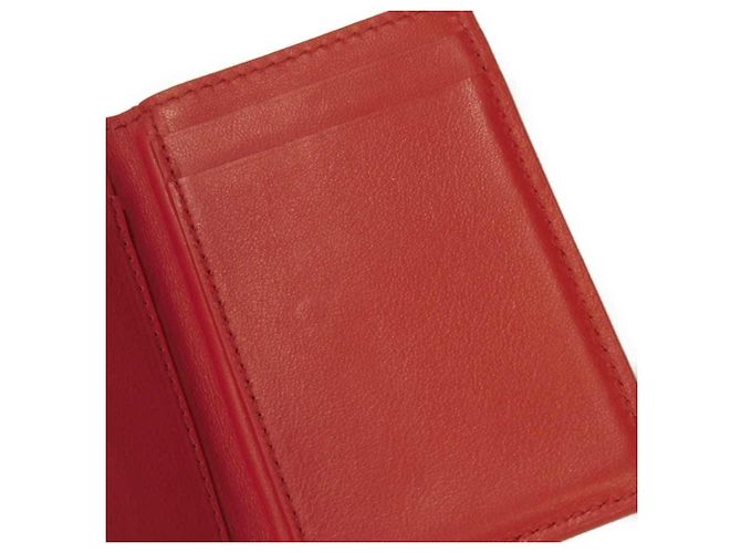 Cartera tríptico de piel nappa Tiny de Bottega Veneta Roja - vista 16