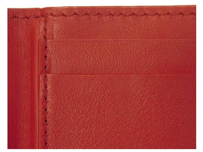 Cartera tríptico de piel nappa Tiny de Bottega Veneta Roja - vista 17