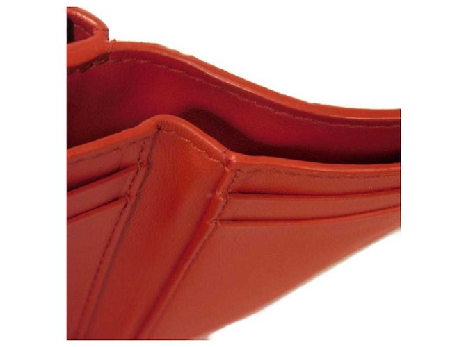 Cartera tríptico de piel nappa Tiny de Bottega Veneta Roja - vista 21