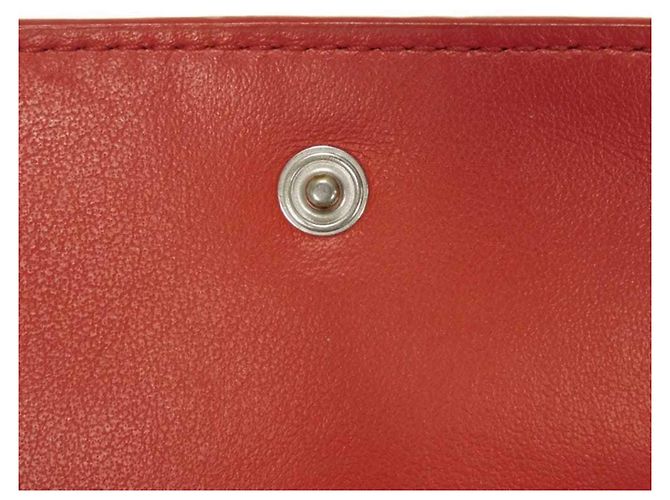 Cartera tríptico de piel nappa Tiny de Bottega Veneta Roja - vista 24