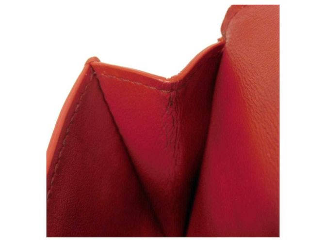 Cartera tríptico de piel nappa Tiny de Bottega Veneta Roja - vista 29