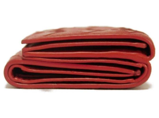 Cartera tríptico de piel nappa Tiny de Bottega Veneta Roja - vista 40