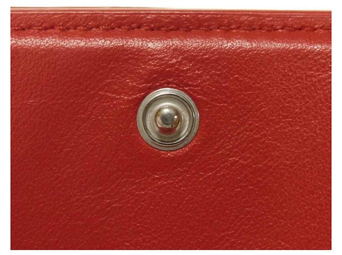 Cartera tríptico de piel nappa Tiny de Bottega Veneta Roja - vista 9