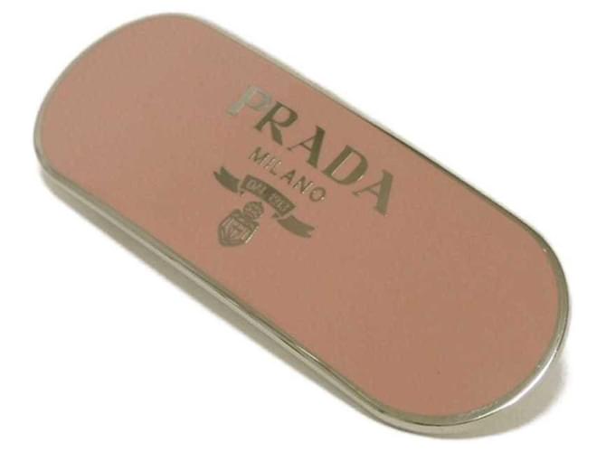 Barrette in smalto rosa Prada - vista 2