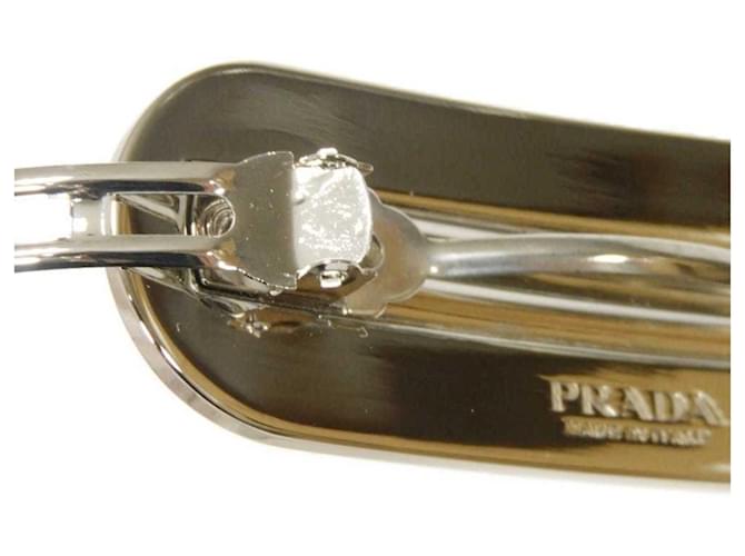 Barrette in smalto rosa Prada - vista 6