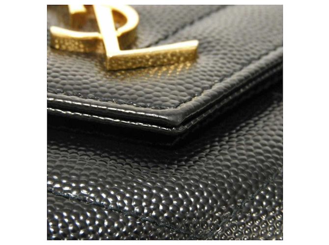 Cartera de dos pliegues Yves Saint Laurent Negro - vista 18