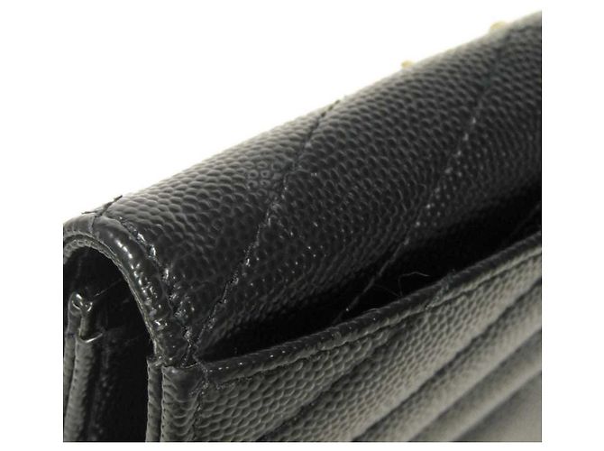 Cartera de dos pliegues Yves Saint Laurent Negro - vista 19