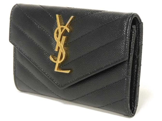 Cartera de dos pliegues Yves Saint Laurent Negro - vista 2