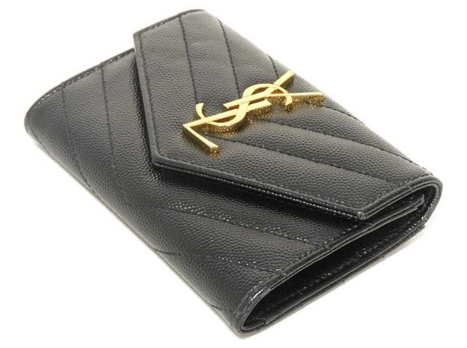 Cartera de dos pliegues Yves Saint Laurent Negro - vista 4