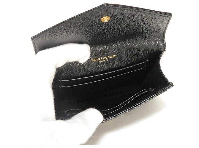 Cartera de dos pliegues Yves Saint Laurent Negro - vista 5