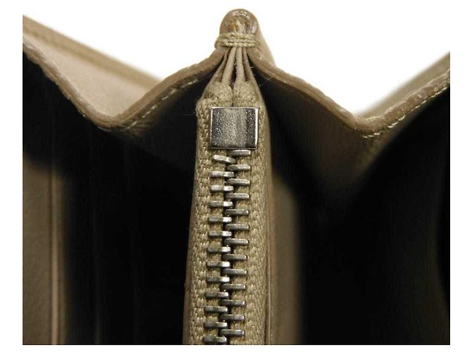 Céline Celine Trotter Large Multifunktions-Geldbörse mit Klappe Beige - Ansicht 12