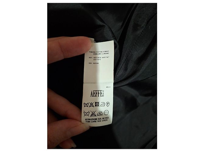 Abrigo de algodón Moschino con lunares Negro Beige - vista 7