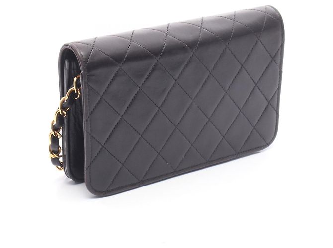 Borsa a tracolla Chanel Mini Matelassé Full Flap Nero - vista 2