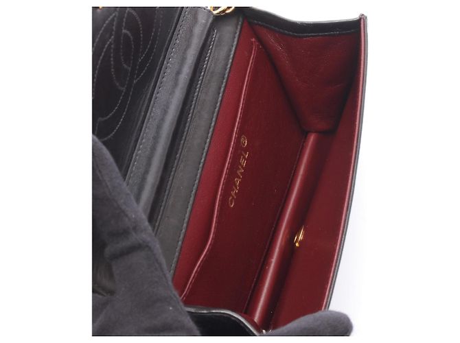 Borsa a tracolla Chanel Mini Matelassé Full Flap Nero - vista 3