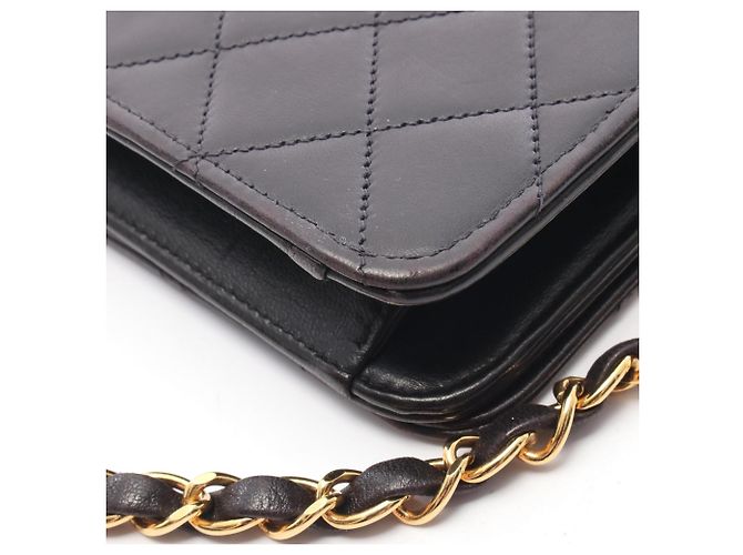 Borsa a tracolla Chanel Mini Matelassé Full Flap Nero - vista 9