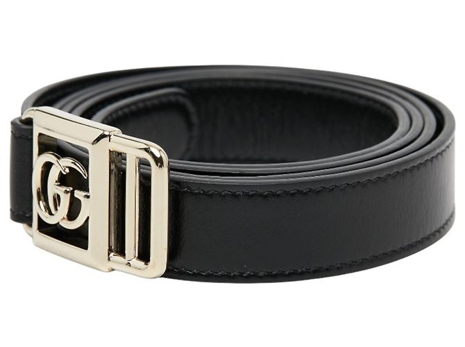 Gucci Double G Schnallen Gürtel Slim Schwarz - Ansicht 2
