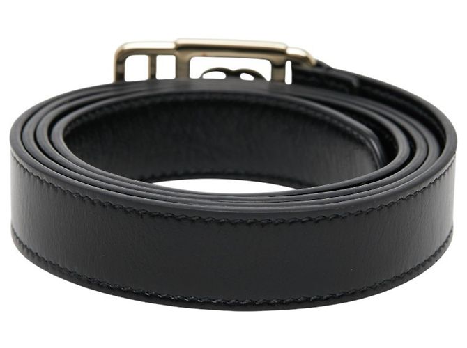 Gucci Double G Schnallen Gürtel Slim Schwarz - Ansicht 3