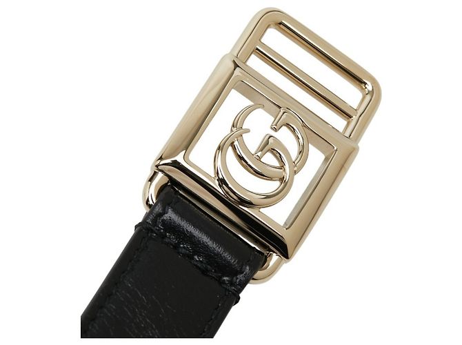 Gucci Double G Schnallen Gürtel Slim Schwarz - Ansicht 4