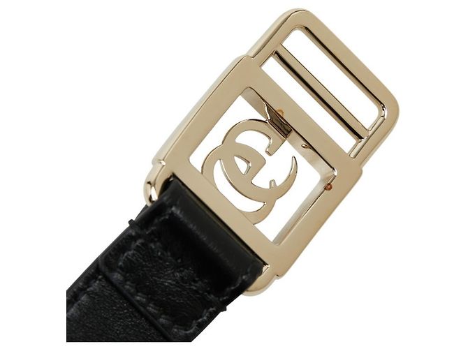 Gucci Double G Schnallen Gürtel Slim Schwarz - Ansicht 5
