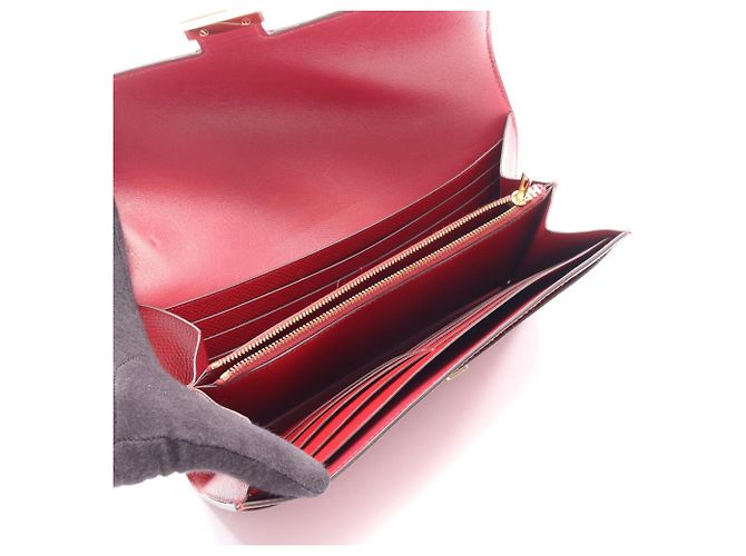 Hermès Constance Long Bi-fold Wallet Rot - Ansicht 3