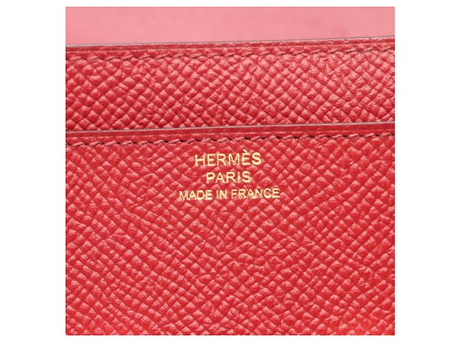 Hermès Constance Long Bi-fold Wallet Rot - Ansicht 4
