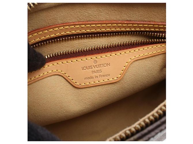 Borsa a tracolla Louis Vuitton Looping MM Marrone - vista 4