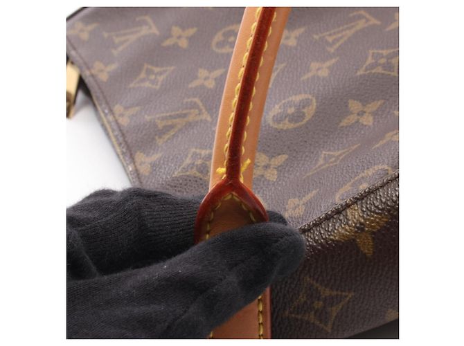 Borsa a tracolla Louis Vuitton Looping MM Marrone - vista 8