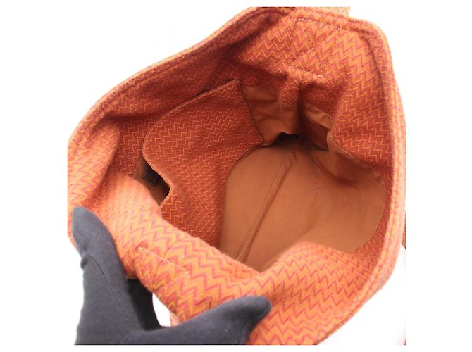 Hermès Borsa a tracolla Hermes Sac des Pansages Marrone Rosso Arancione - vista 3