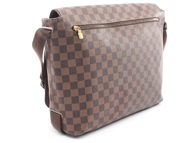 Borsa a Spalla Louis Vuitton Brooklyn GM Marrone - vista 2