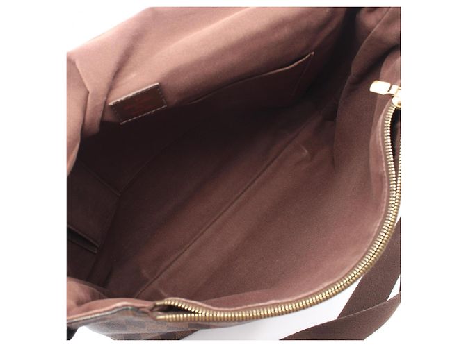 Borsa a Spalla Louis Vuitton Brooklyn GM Marrone - vista 3