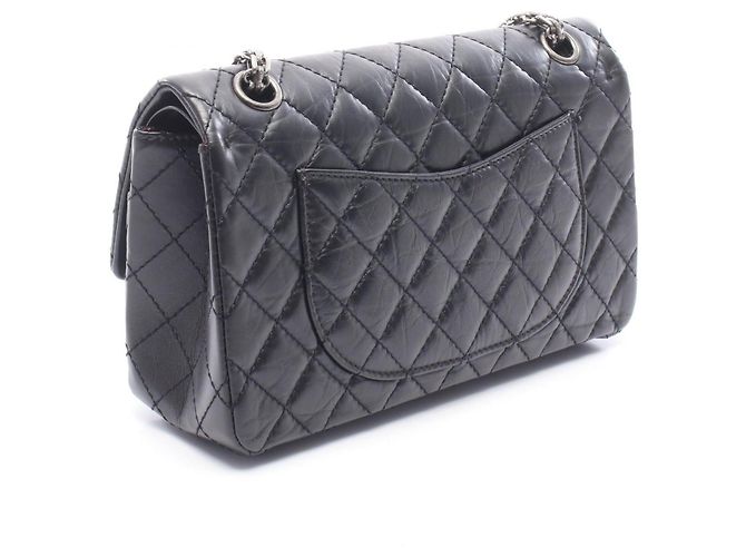 Borsa a Spalla Chanel 2.55 Matelassé Mademoiselle Nero - vista 2