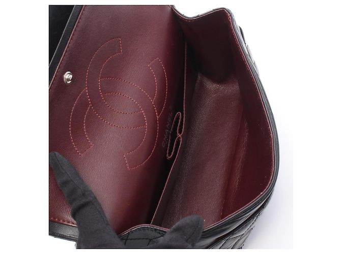 Borsa a Spalla Chanel 2.55 Matelassé Mademoiselle Nero - vista 3