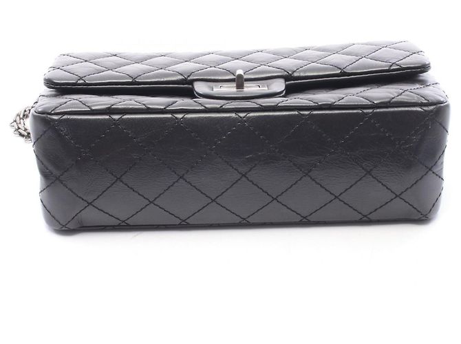 Borsa a Spalla Chanel 2.55 Matelassé Mademoiselle Nero - vista 7