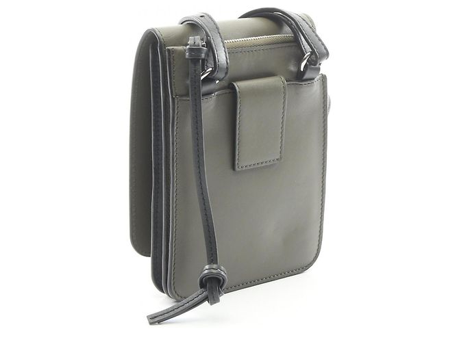 Borsa a tracolla piatta con soffietto Loewe Nero Cachi - vista 2