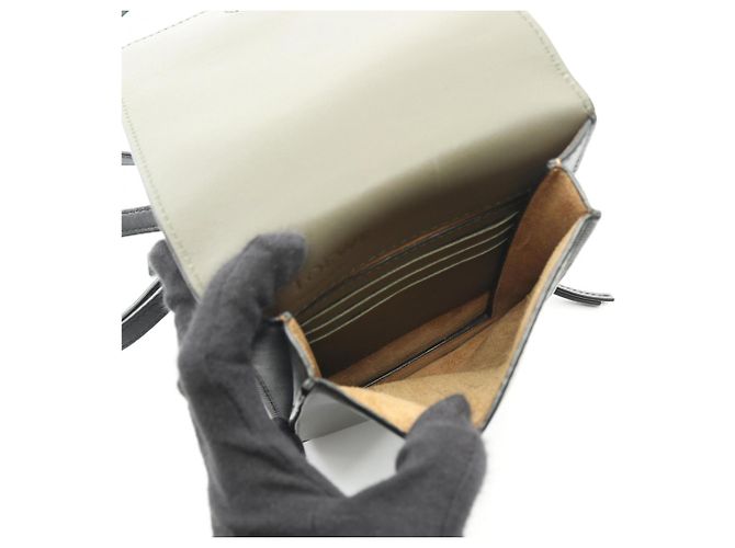 Borsa a tracolla piatta con soffietto Loewe Nero Cachi - vista 3