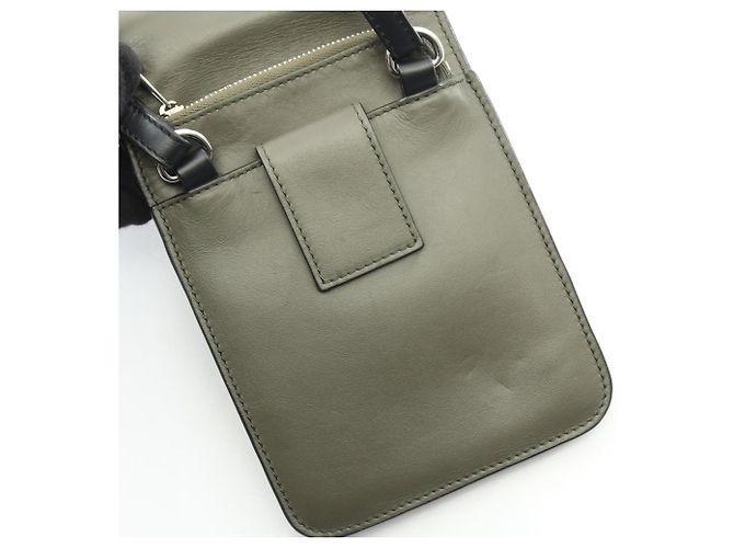 Borsa a tracolla piatta con soffietto Loewe Nero Cachi - vista 9