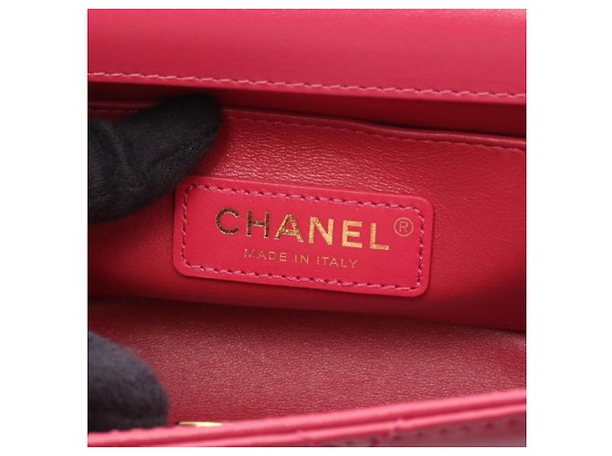 Borsa a Spalla Chanel Matelassé Small Flap Rosa - vista 4